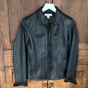 Coldwater creek leather vest